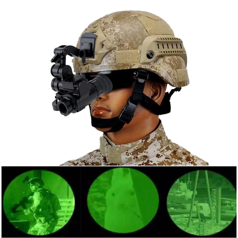 NVG10 Night Vision Goggles Monocular 6x Zoom IP66 For Helmet