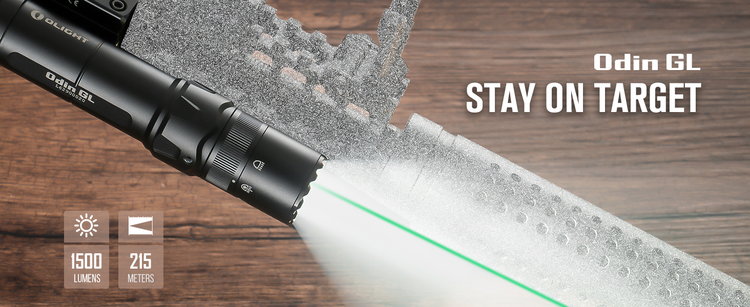 OLIGHT Odin GL mini 緑ポインター Olight Odin GL Mini 1000 Lumen Rechargeable Rail Mount