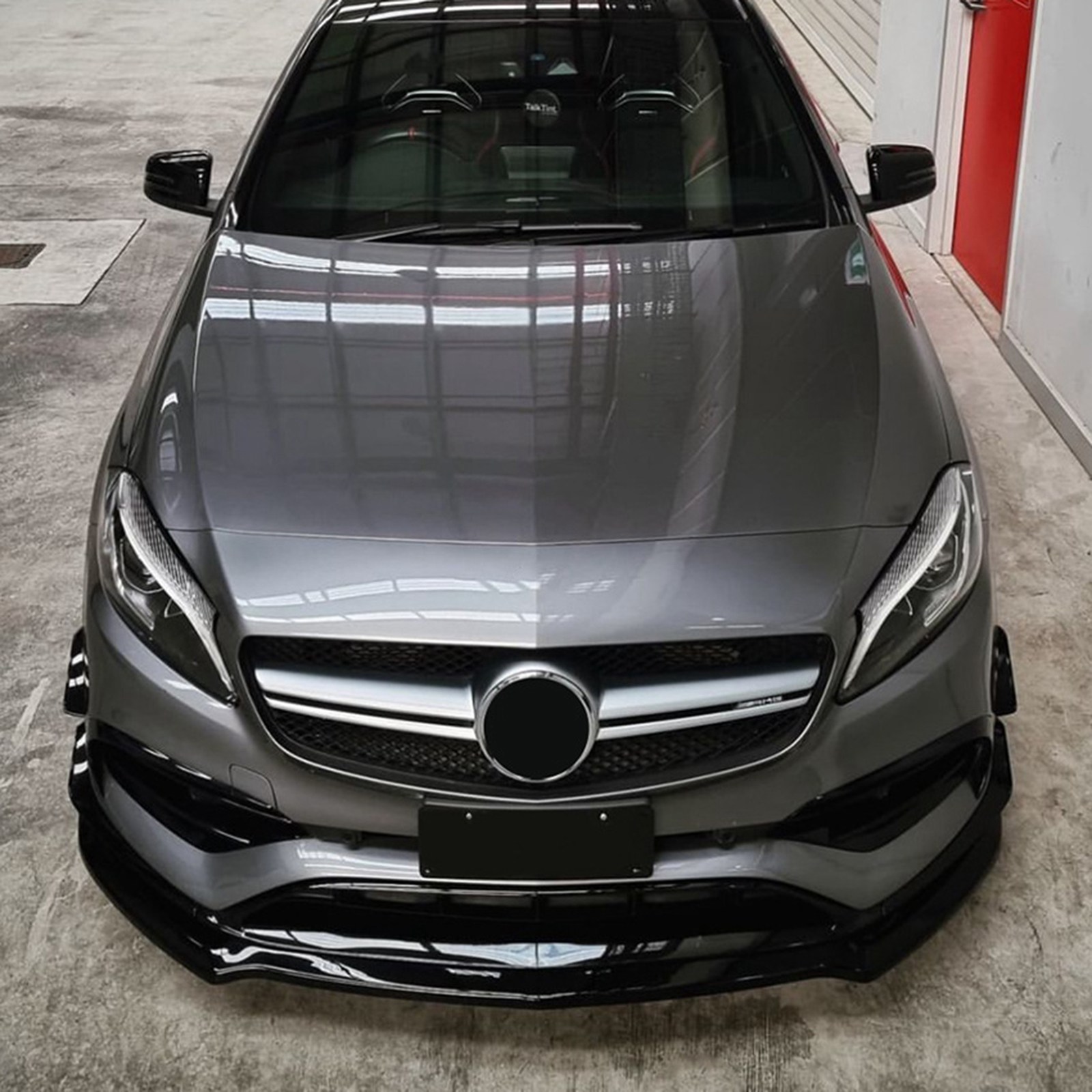Front Bumper Spoiler Lip For Benz A W176 A200 A260 A45 AMG 13-18