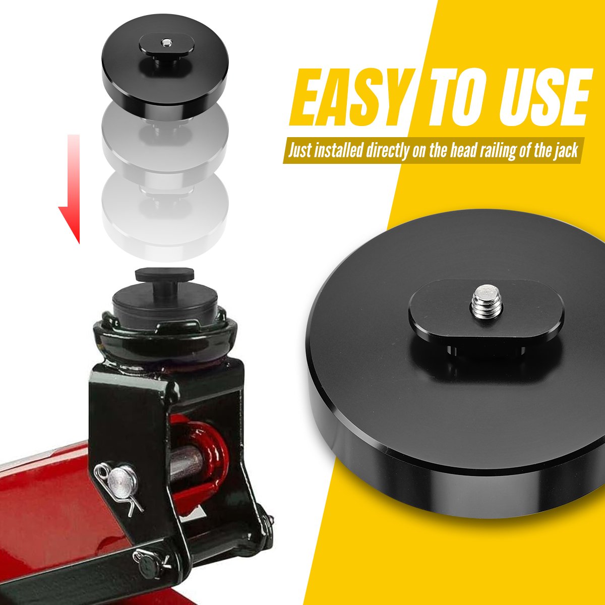 Jack Pad For Chevrolet Corvette C5 C6 C7 C8 – Rubber Lifting Puck, Protects Frame & Side Skirts During Maintenance