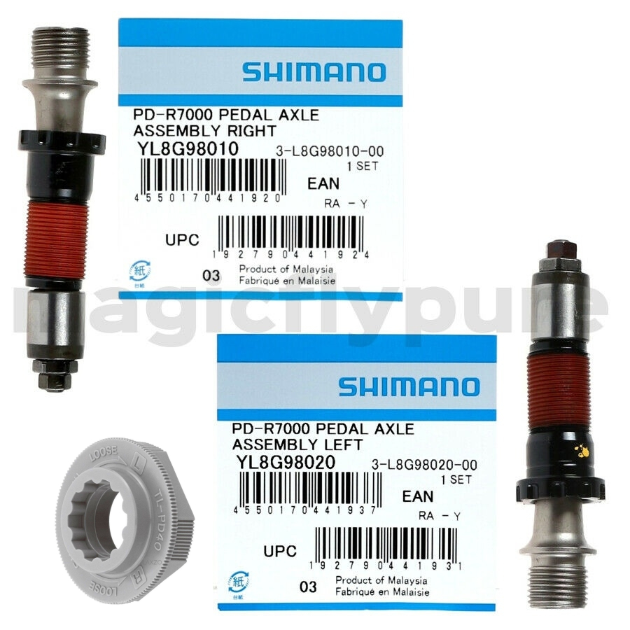 shimano pedal axle