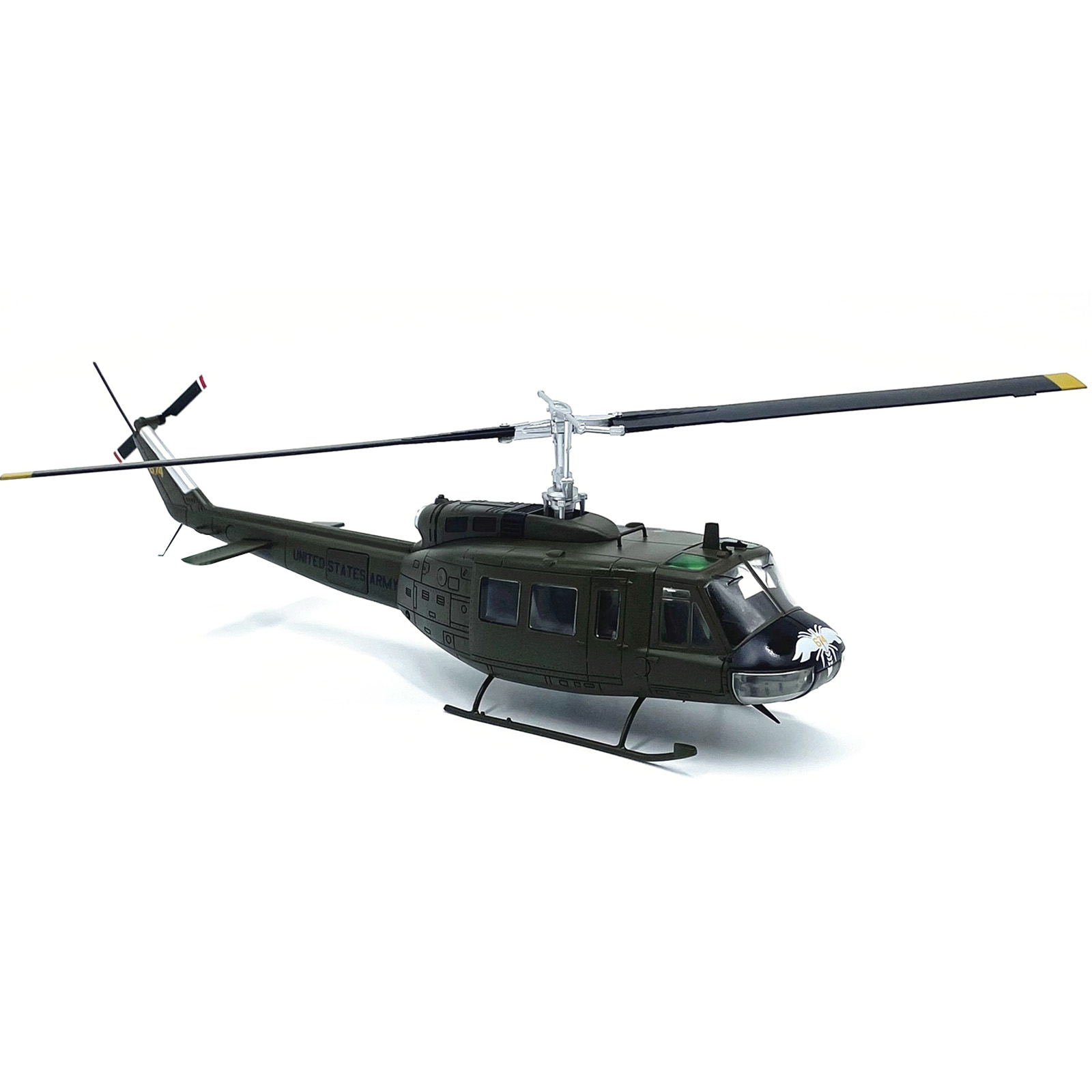 Premium 1:48 Scale US Army UH-1 Huey Helicopter Diecast Model with