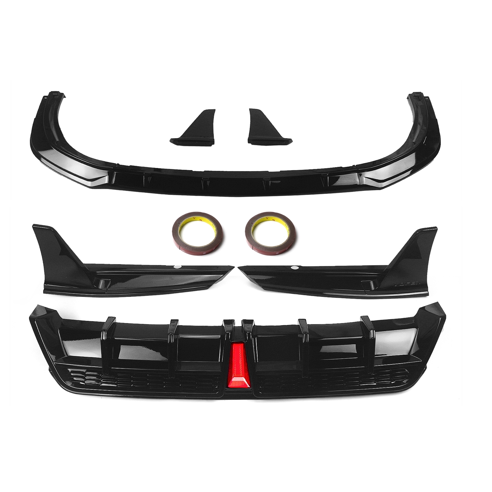Yofer V2 Style Front Bumper Lip Splitter For 2018-2023 Toyota Camry SE/XSE (Carbon Fiber Look) - View #7