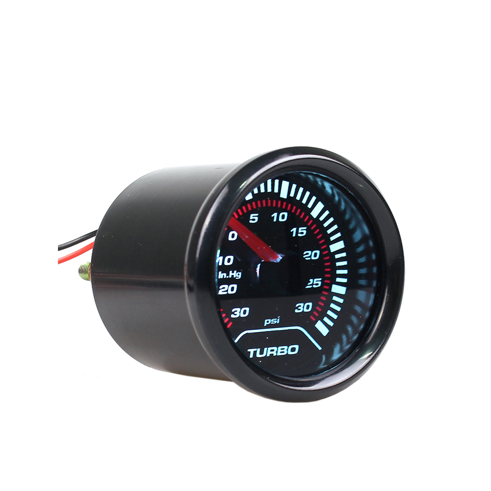 2" 52mm Turbo Boost Digital Gauge 30 PSI Car Turbo Meter 12V W/Bracket