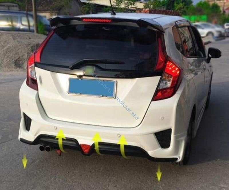 2014-2017 Honda Fit Jazz GK5 Rear Bumper Diffuser Lip Spoiler