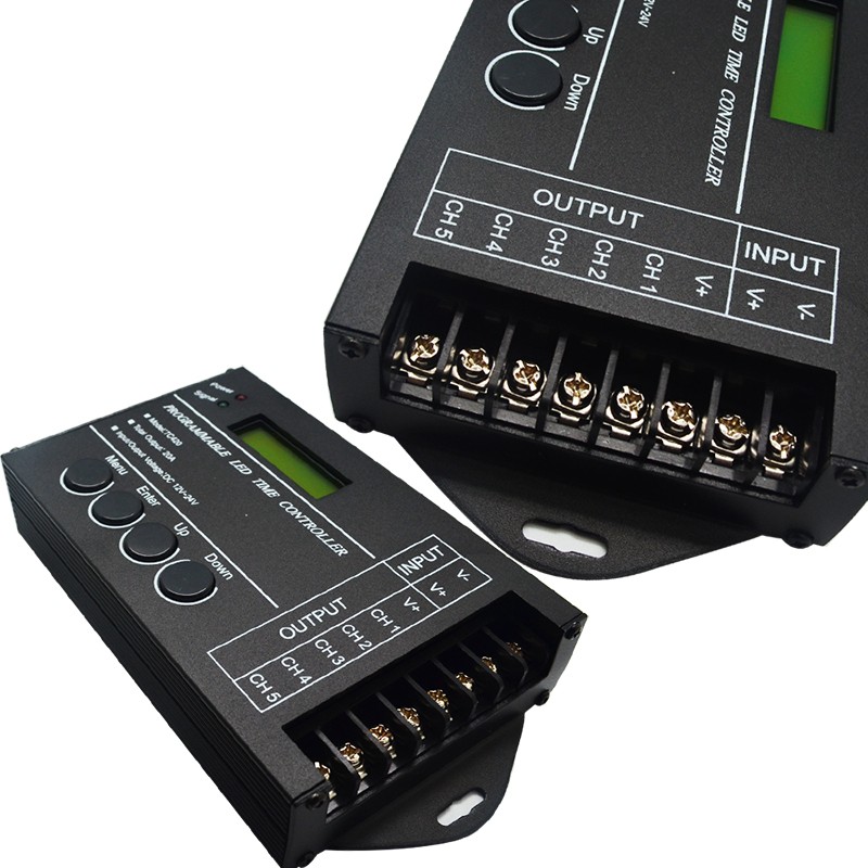 TC420 5Channel Time Programmable DC12V 24V RGB LED Controller LED Timing dimmer Specifications .