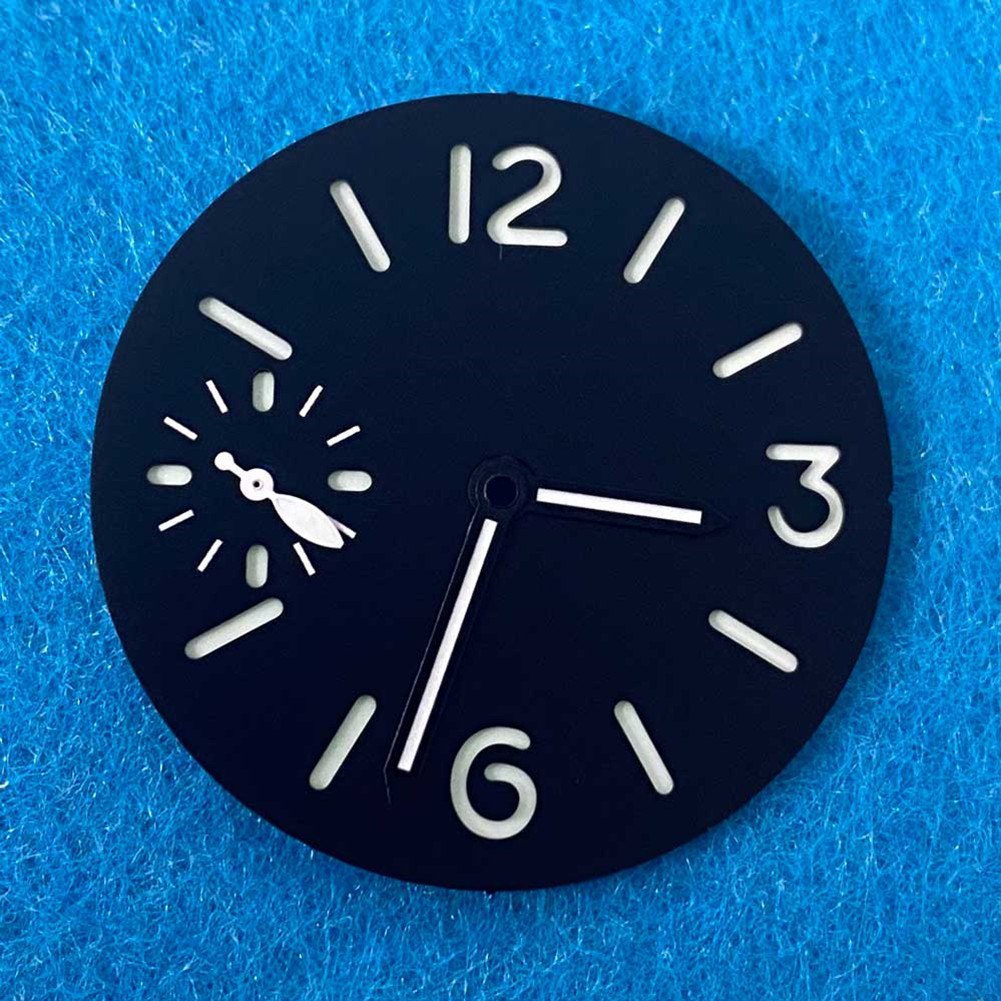 1Pc Luminous Metal Watch Dial w/ Hands For ETA 6497 ST3600 Movement