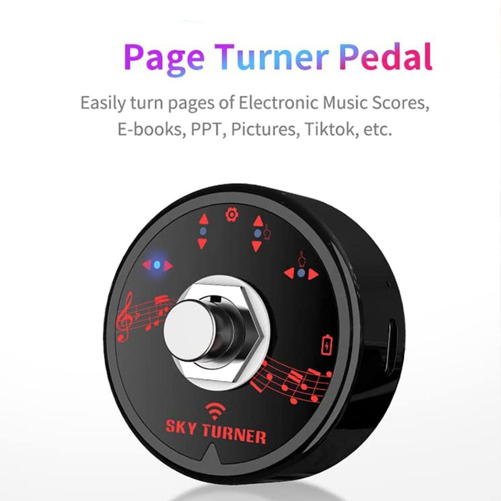 Rechargeable Bluetooth Page Turner Pedal Wireless Foot Switch for