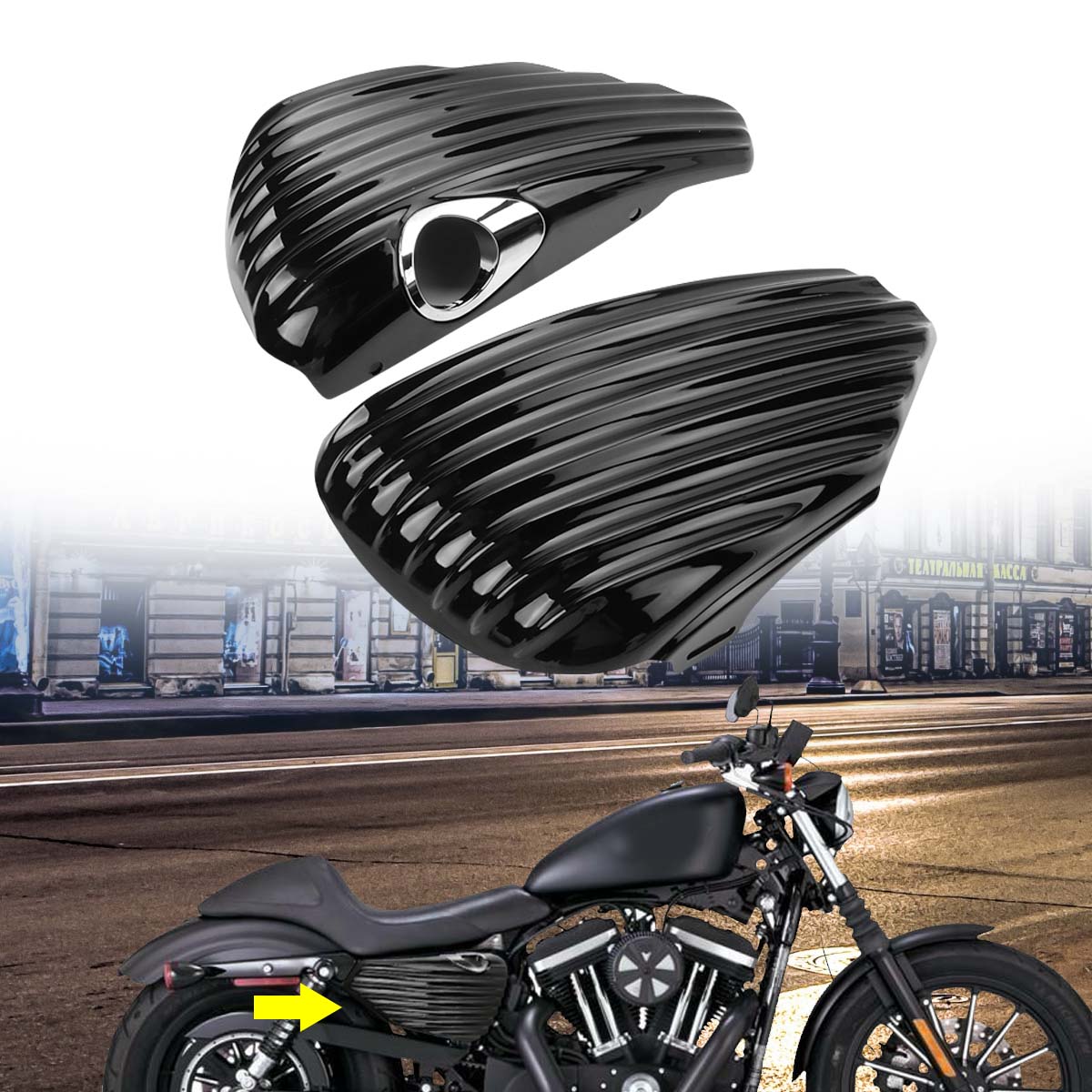 iron 883 oil tank cover