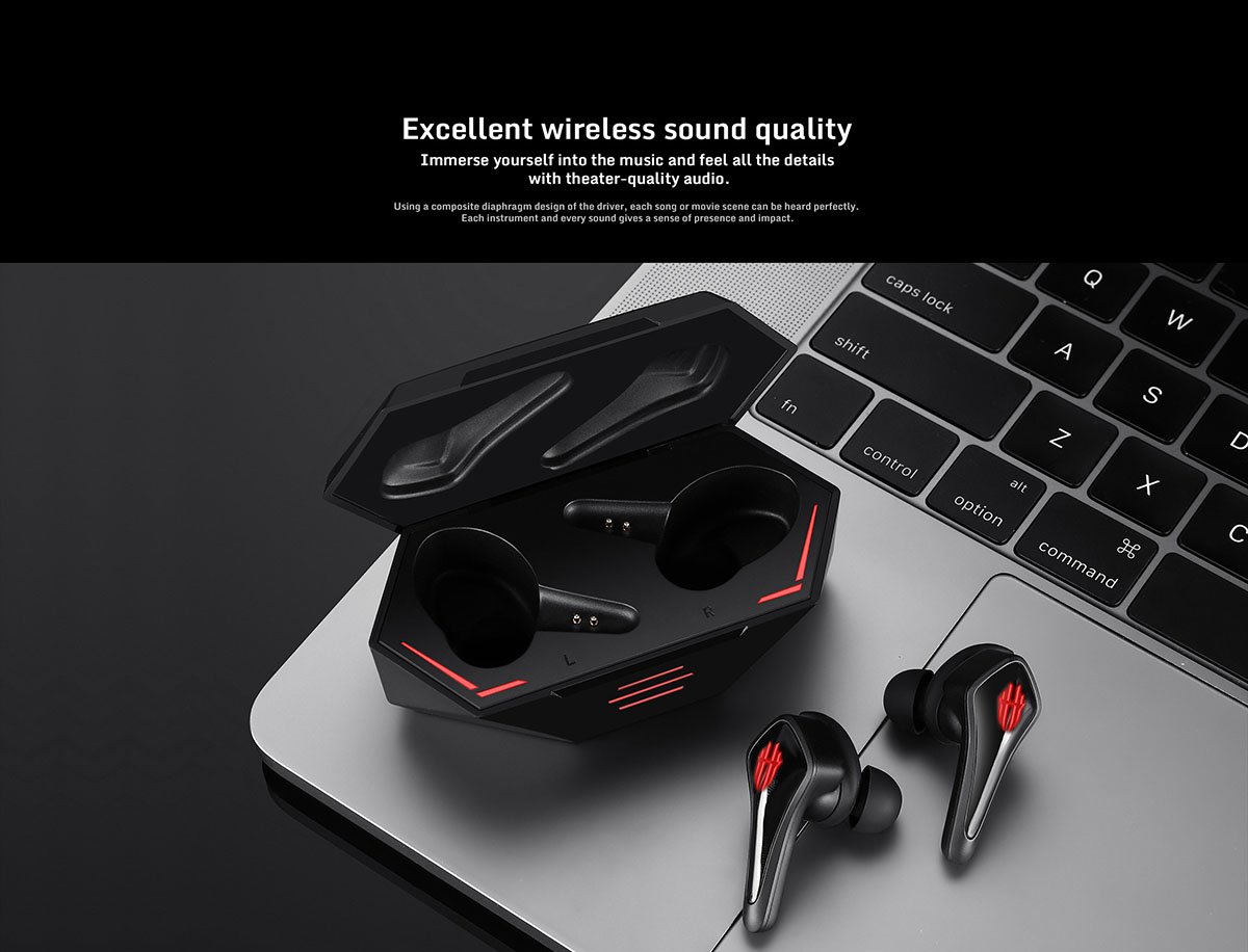 Red Magic Cyberpods TWS Gaming Earbuds True Wireless