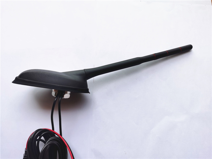 Amplificatore Antenna Auto Antenna Per Auto, Antenna Per Auto DAB GPS FM Antenna Amplificata Attiva Per Montaggio Sul Tetto Impermeabile Antipolvere Universale Antenna Adesiva