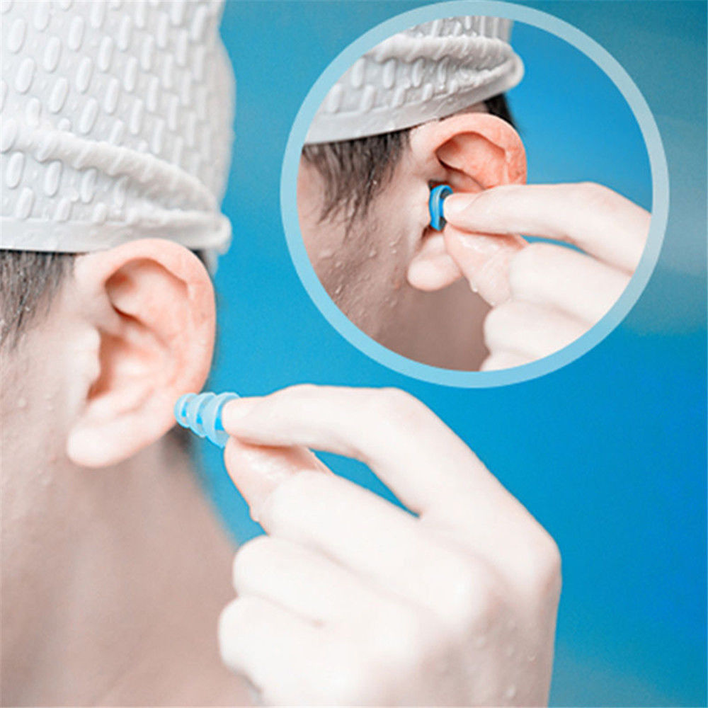 New Silicone Ear Plugs Anti Noise Snore Earplugs Comfortable For Study