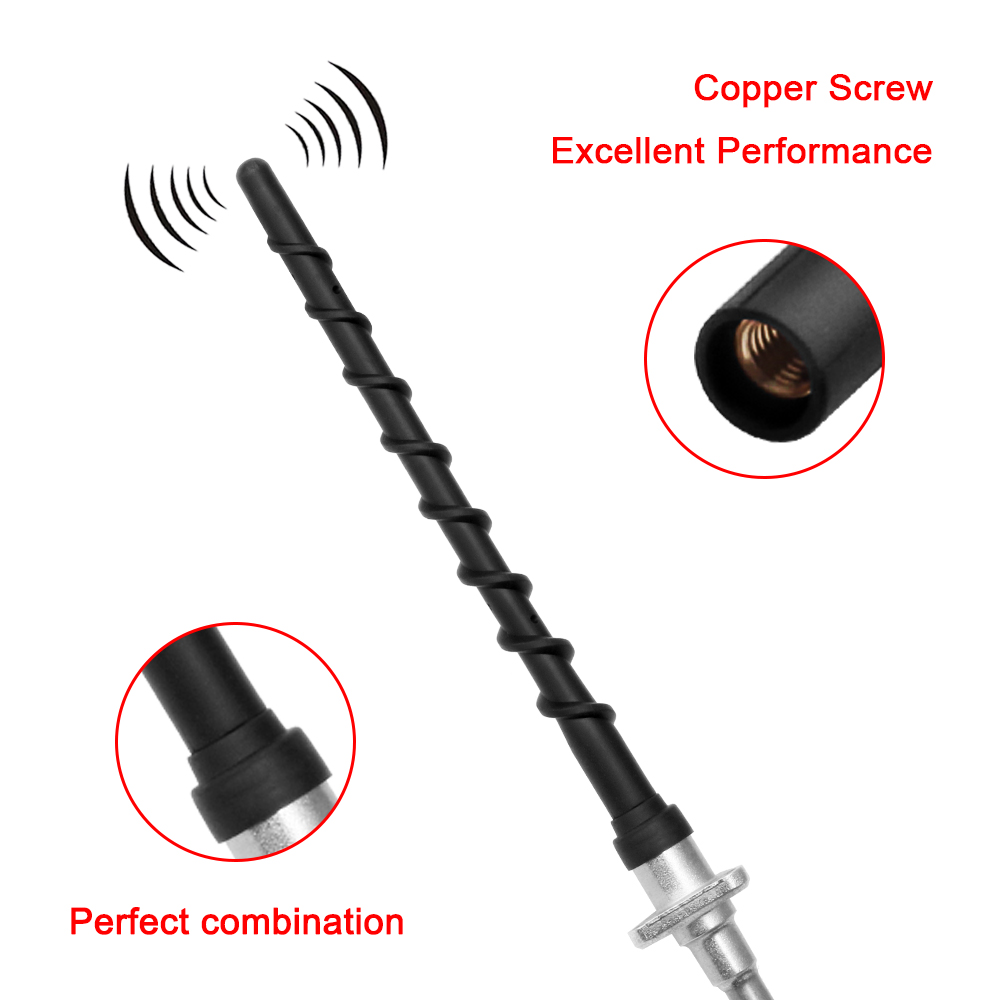 7" Spiral Antenna For Chevy Silverado 1500 2500 3500 & GMC Sierra Radio