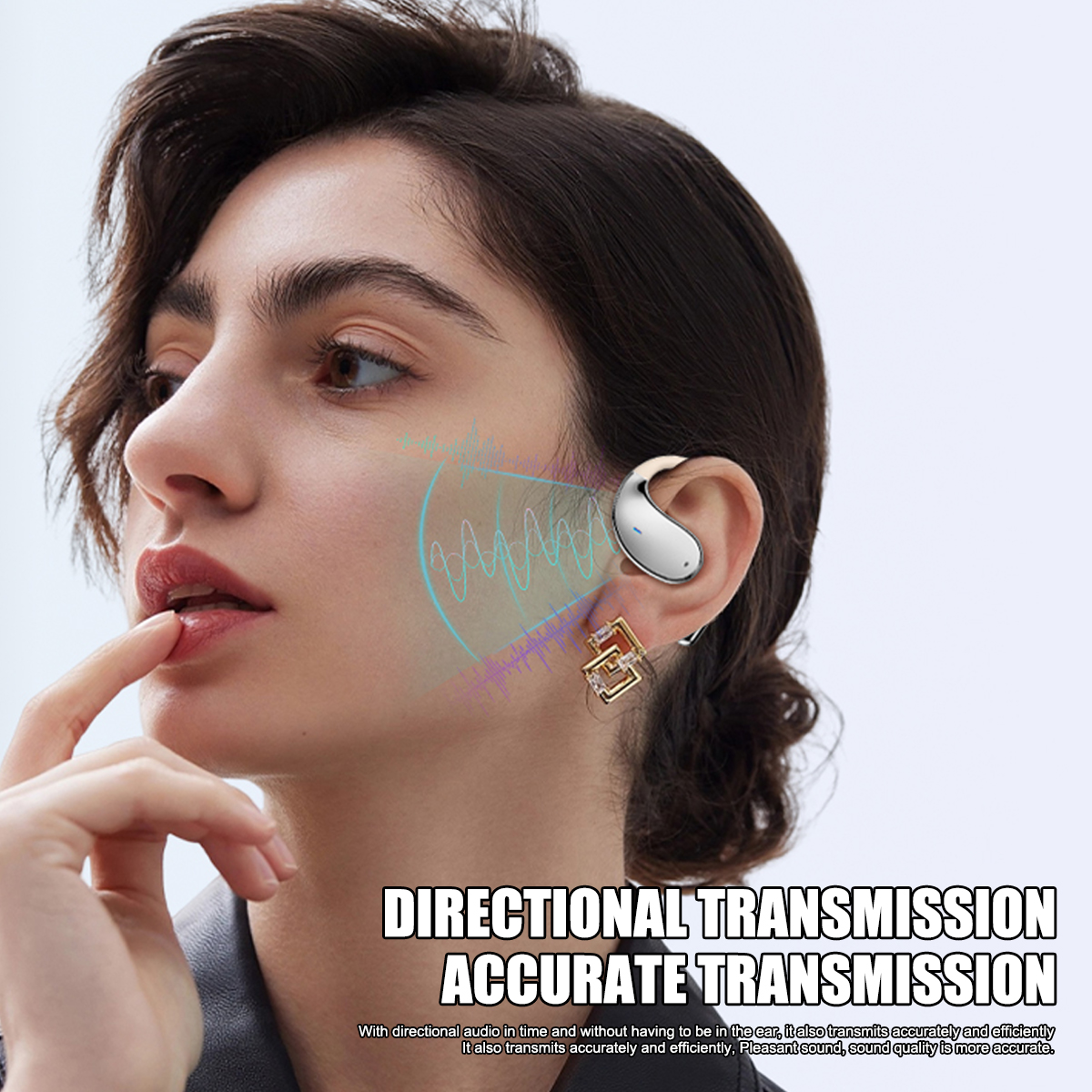 Ecouteur Traducteur Instantané Écouteurs Traducteur IA 2-en-1 - Traduction Instantanée 144 Langues - Bluetooth 5.4 - Blanc Traduction 144 Langues