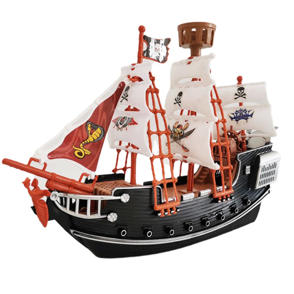 Childrens Kids Pirate Ship Pretend Toy Home Decoration Ornaments Safety