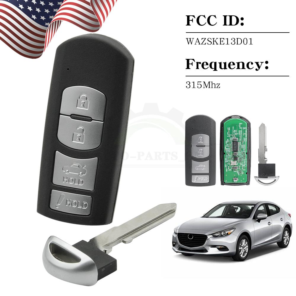 Key Fob Replacement For Mazda 3 & 6 (2014-2018) – Smart Remote With Engine Immobilizer