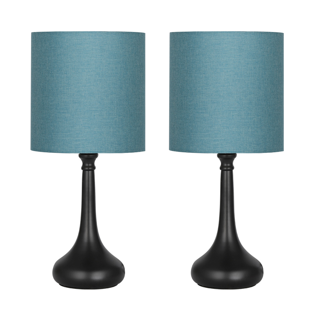 Details About Set Of 2 Bedroom Living Room Table Lamps Small Size Low Weight High Brightness