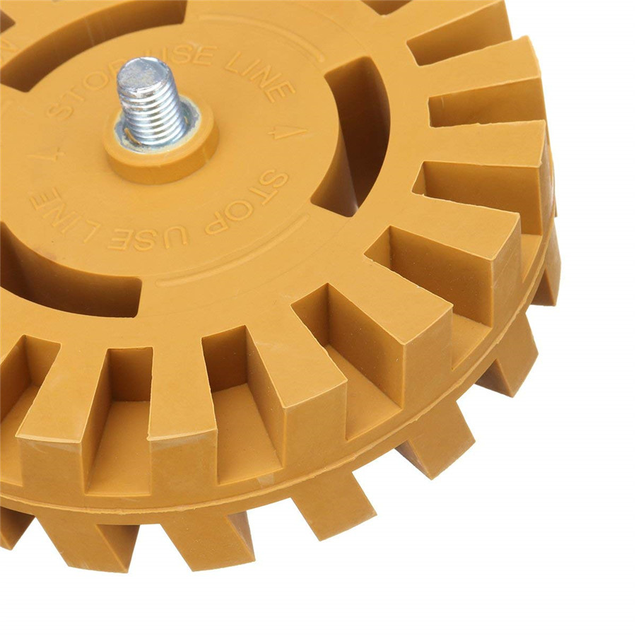 Universal Rubber Car Decal Eraser Removal Tool Eraser Wheel + Drill