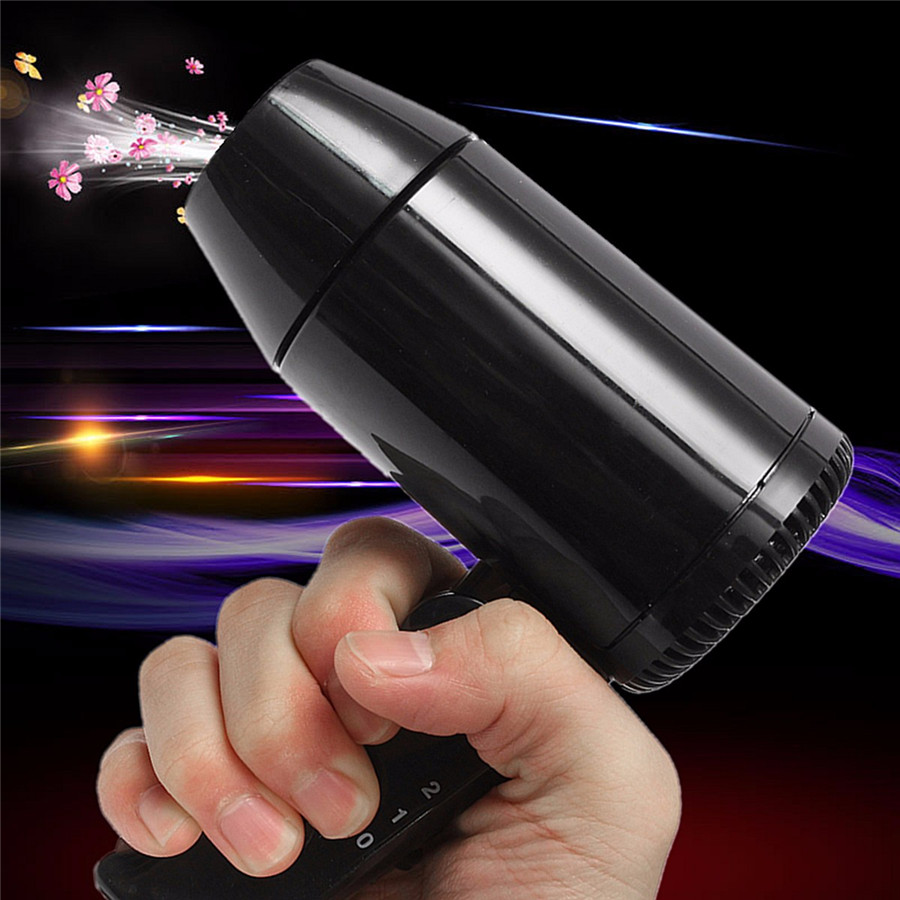 Portable 12V Car Hair Dryer Window Defroster Cigarette Lighter Plug Hot