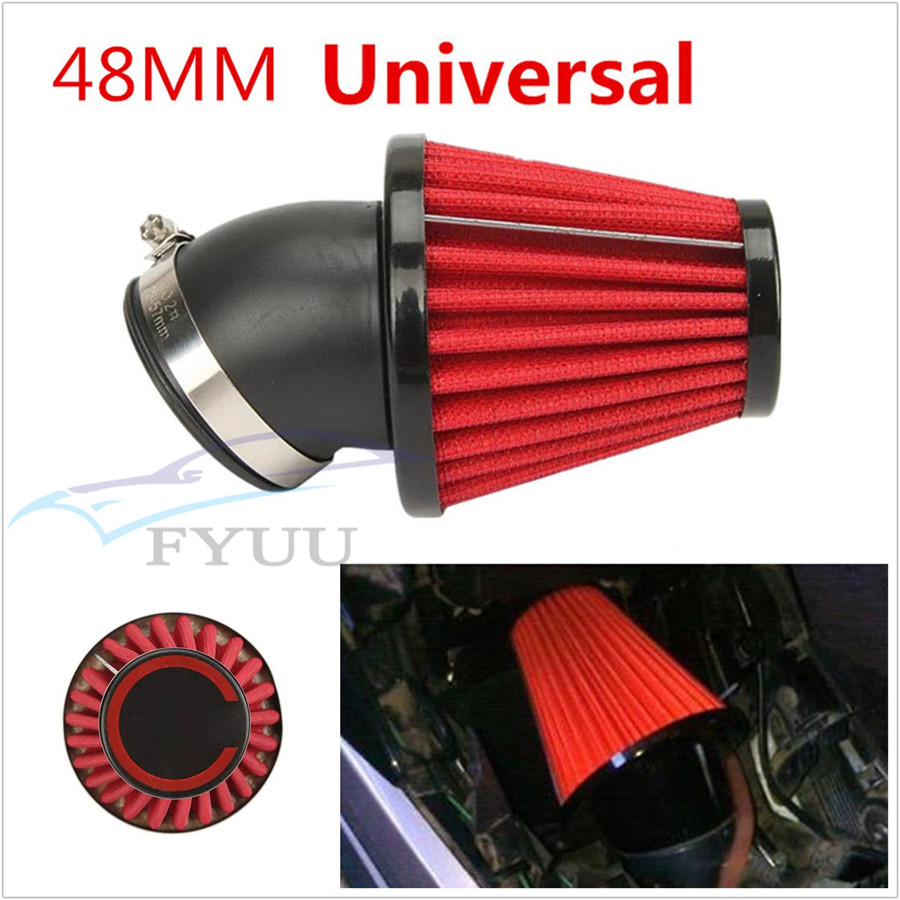 Dual Layer Air Filter 48mm ID for Motorcycle Pit Dirt Bike