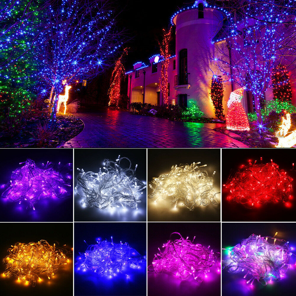 100-400 LED Lichterkette Außen Weihnachten Lichterkette Home Beleuchtung 10-50m