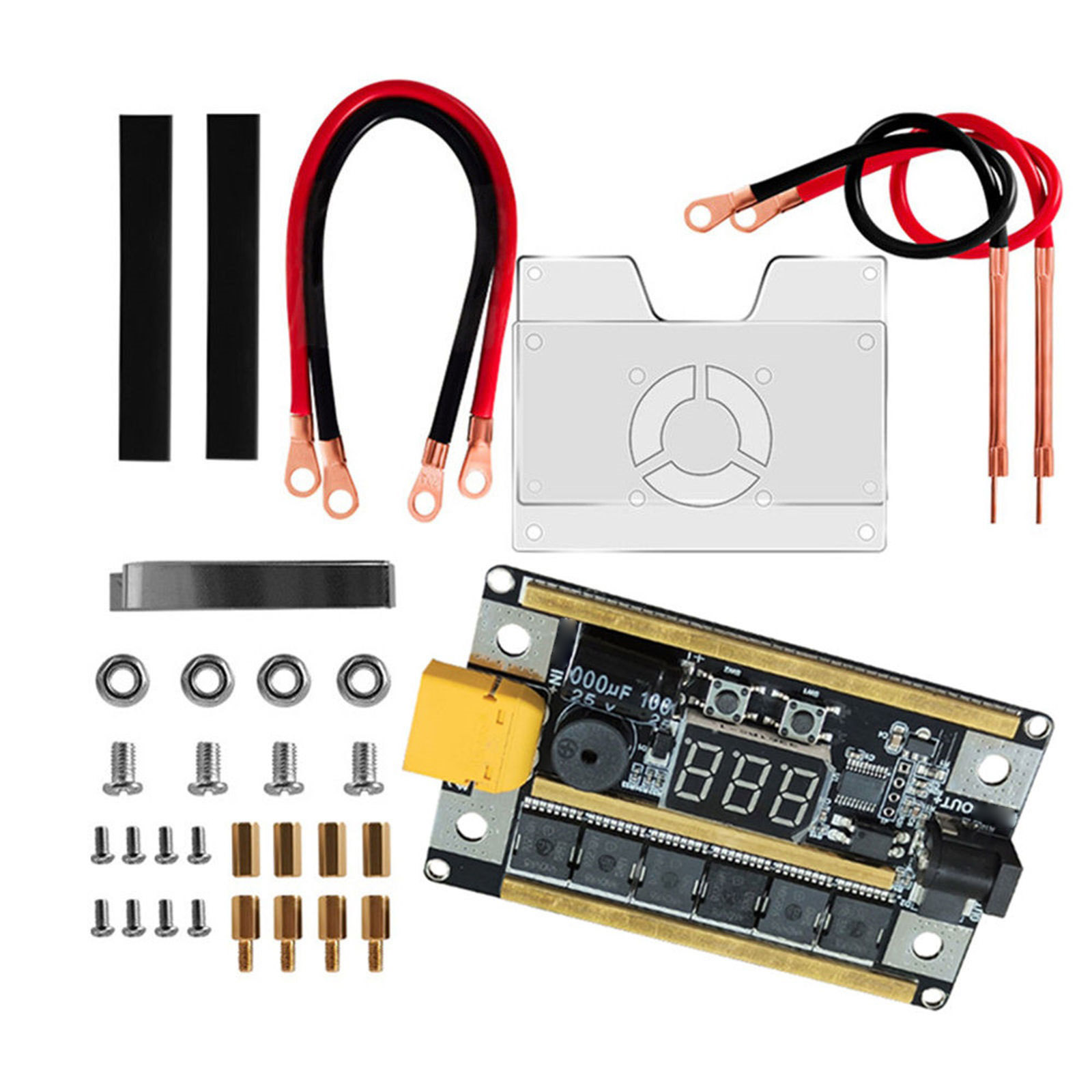 DIY Portable Mini Spot Welder – 8-24V With Voltmeter – For 18650 Lithium Battery Packs
