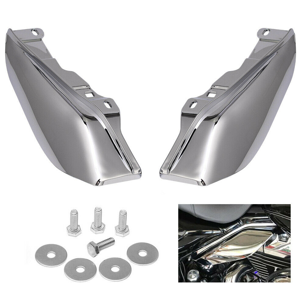 Chrome Heat Shield Mid Frame Air Deflector Trim For Harley Street Glide 09 16 15 Ebay