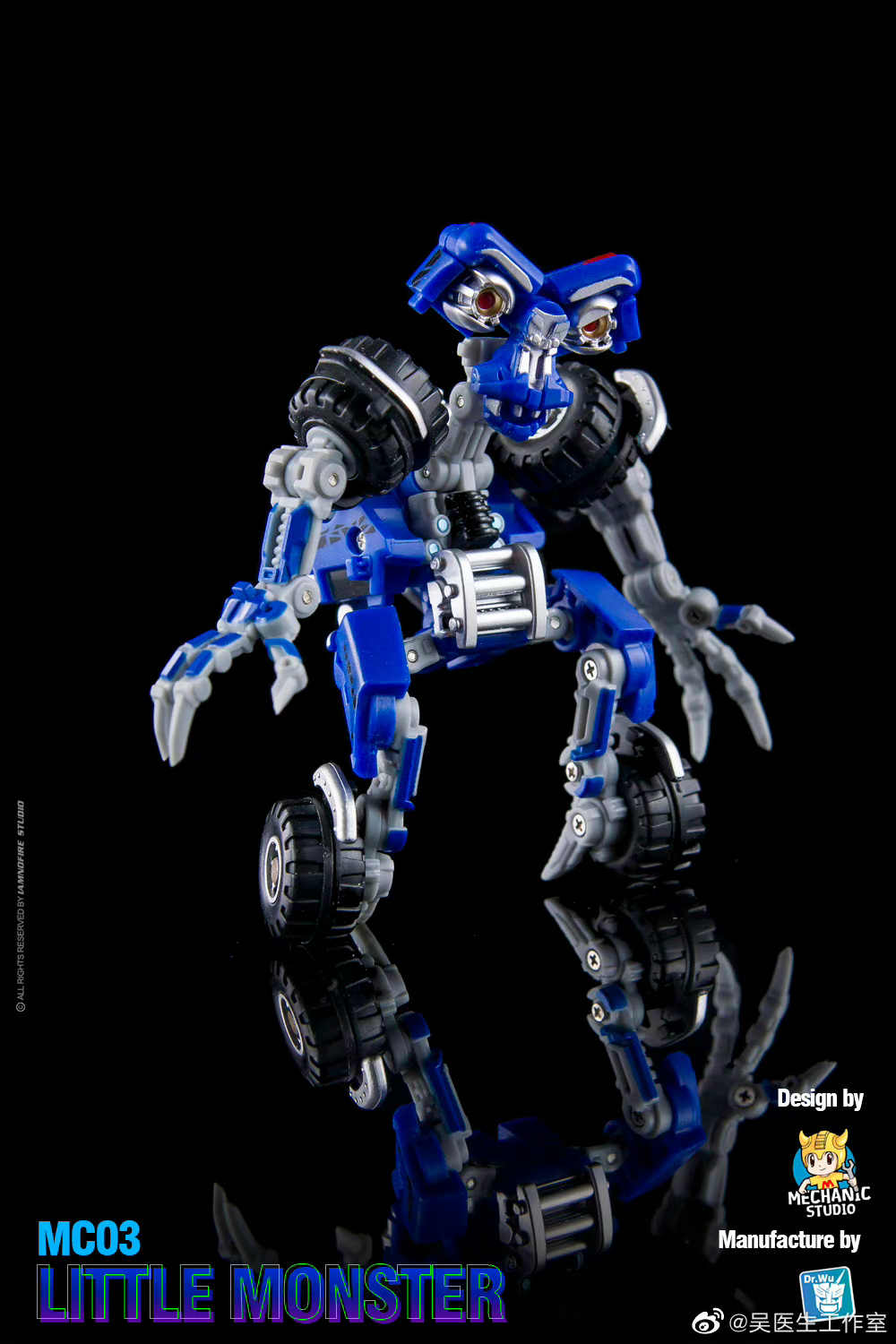 DR.WU MC03 Little Monster Action Figure TOY 8CM MC03/03T Wheelie