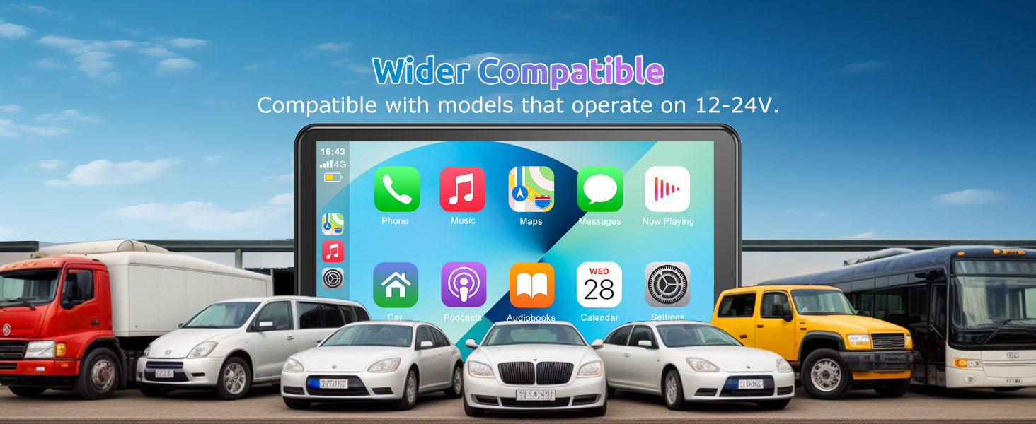 Comparison of screen resolutions showing 720x480P, 800x480P, and the superior 1024x600P HD IPS + 2.5D Touch Screen of the ESSGOO unit.