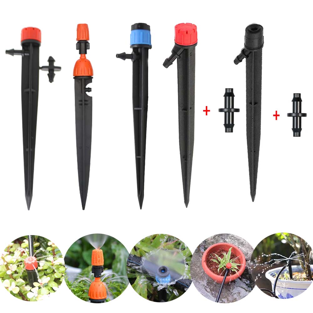 Garden Water Inserted Dripper Sprinkler Flow Adjustable Drip System