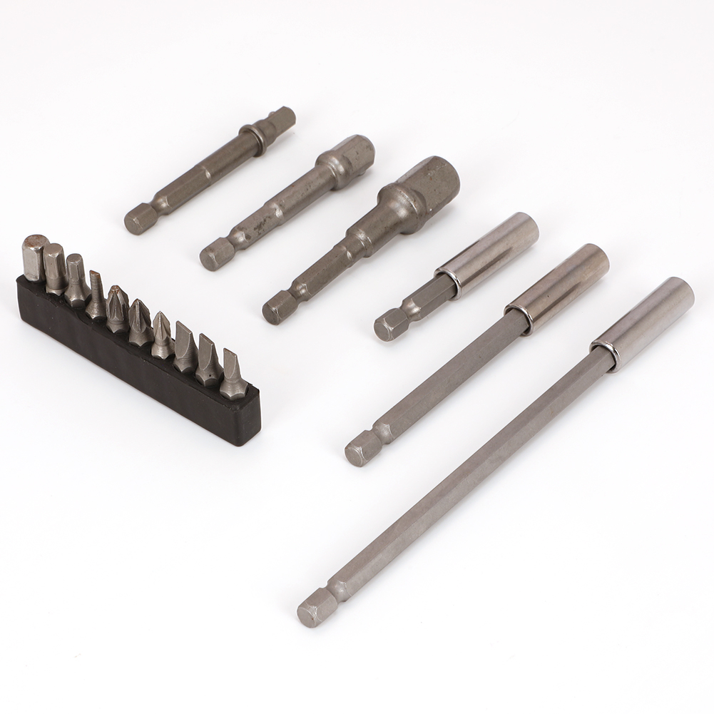 16PCS/Set Socket Bit Adapter Bit Extensions Holder Drill Nut