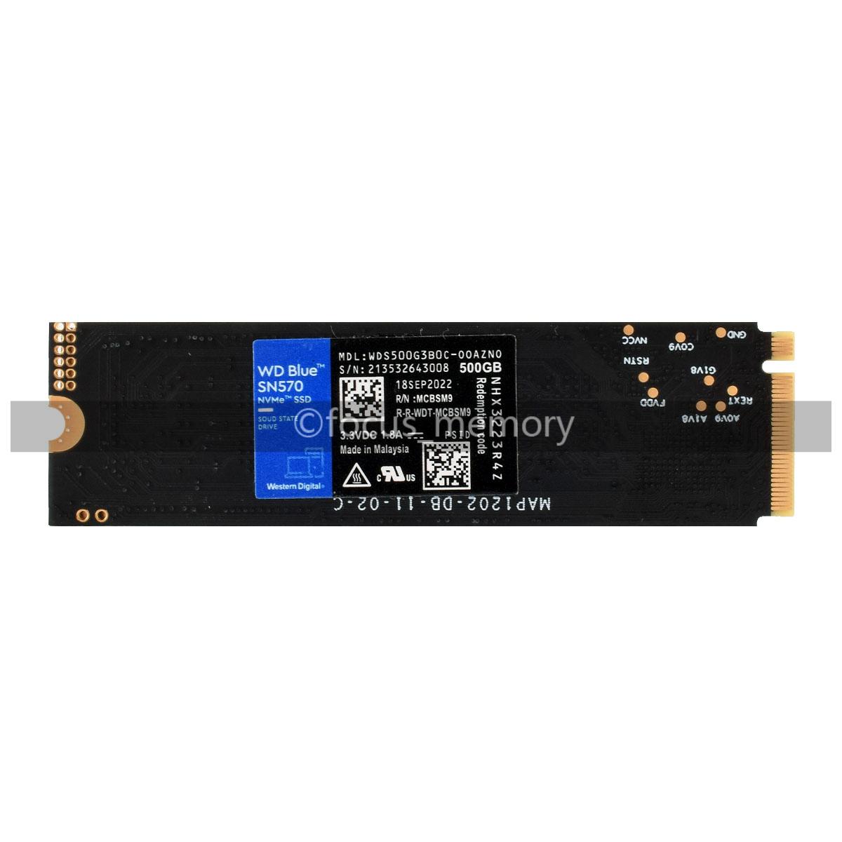 WD BLUE SSD SN570 1TB 500GB 250GB NVME M2 2280 INTERNAL PCIe