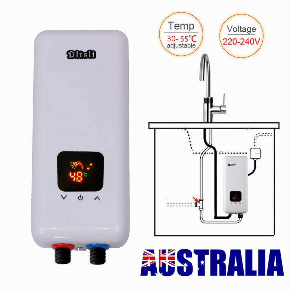 5500W Electric Instant Hot Water System Under Sink Shower Water Heater