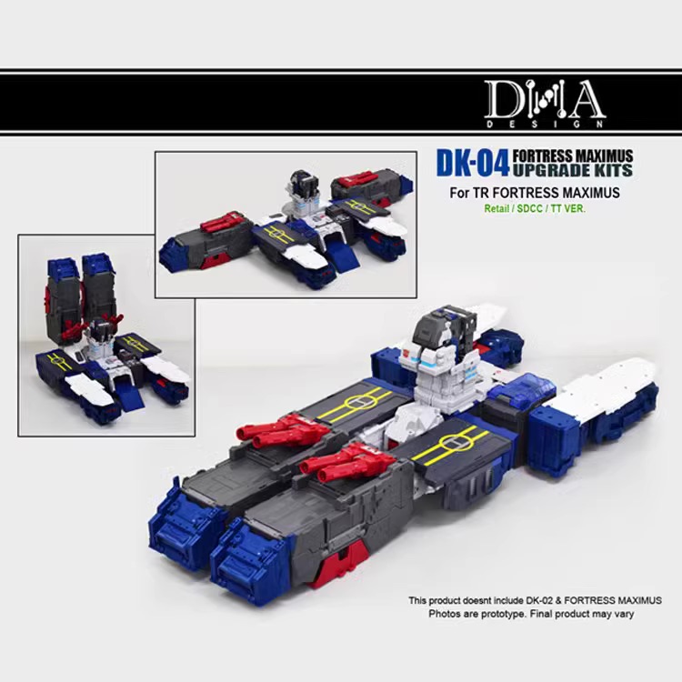 DNA DK-02/DNA DK-04 Upgrade Kit For Fortress Maximus Reprint