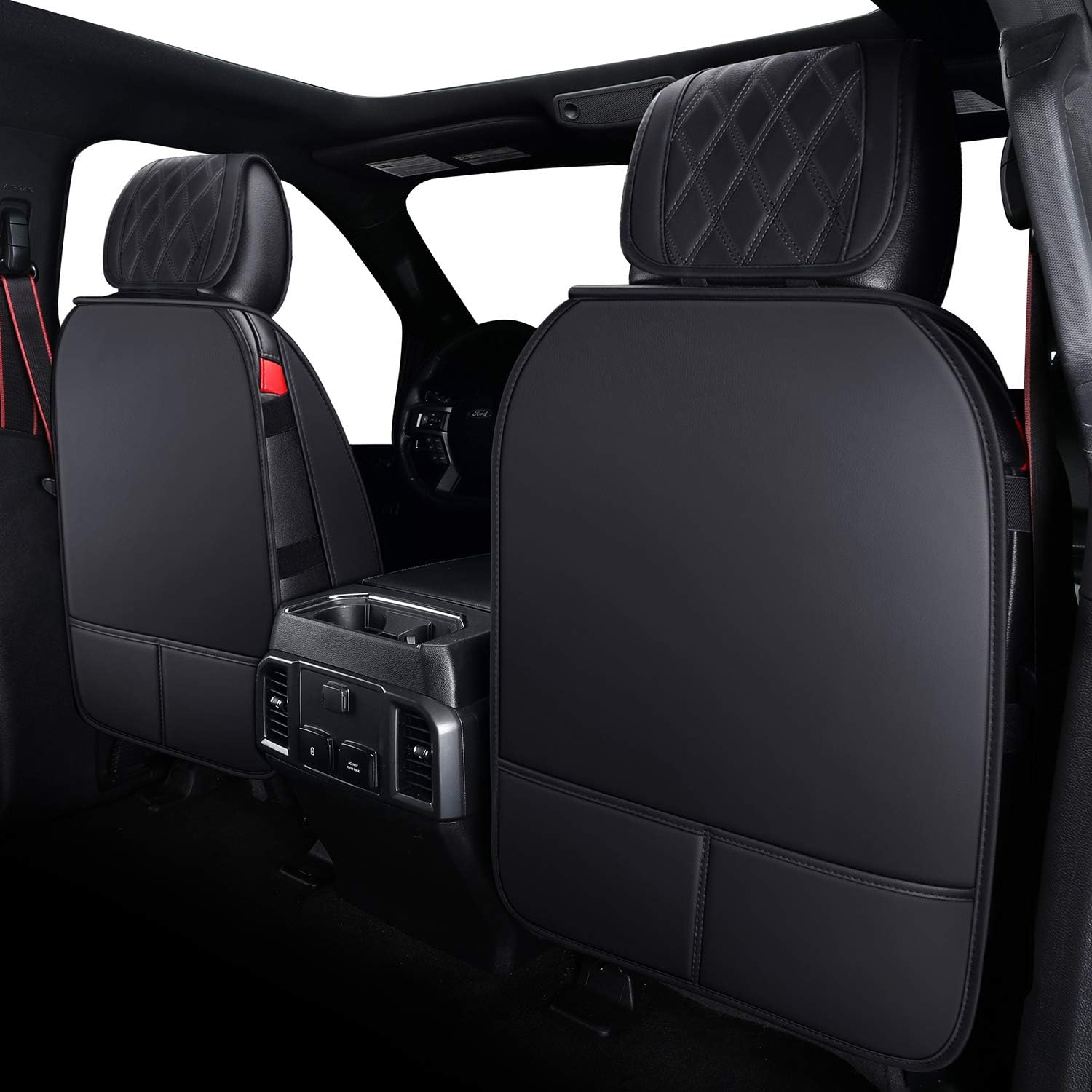 Upgrade Your 2009-2023 Ford F-150 Crew Cab With Black PU Leather 5-Seat Covers