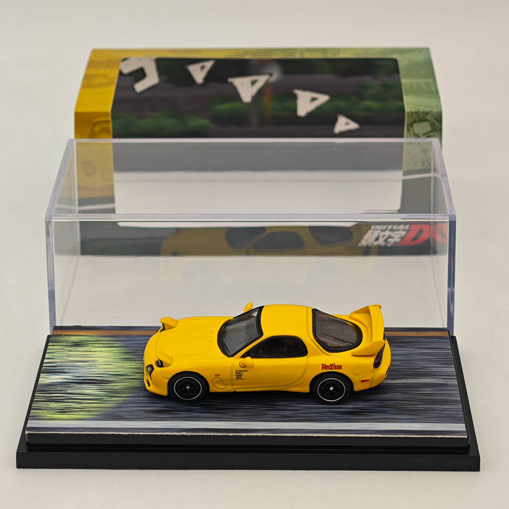 INITIAL D 1:64 Mazda RX-7 (FD3S) Red Suns w/Keisuke