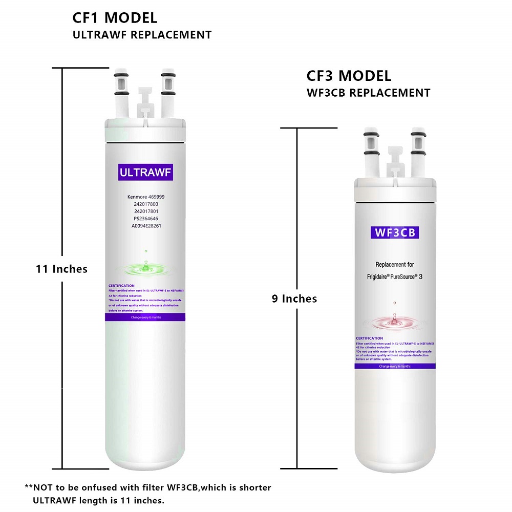 3 Pack Ultra ULTRAWF PureSource 241791601 Replace Water Filter