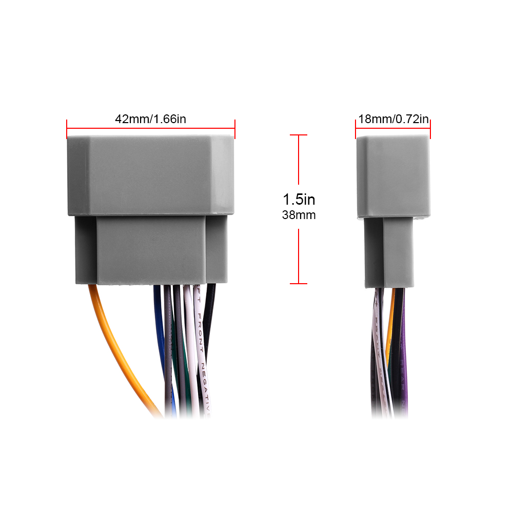 1Set Car Stereo Radio Wiring Harness Antenna Adapter for Jeep Compass