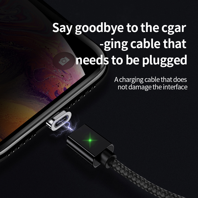 Magnetisches Typ C-Kabel Schnellladegerät Micro USB Ladedaten für Samsung Xiaomi_voghion.com