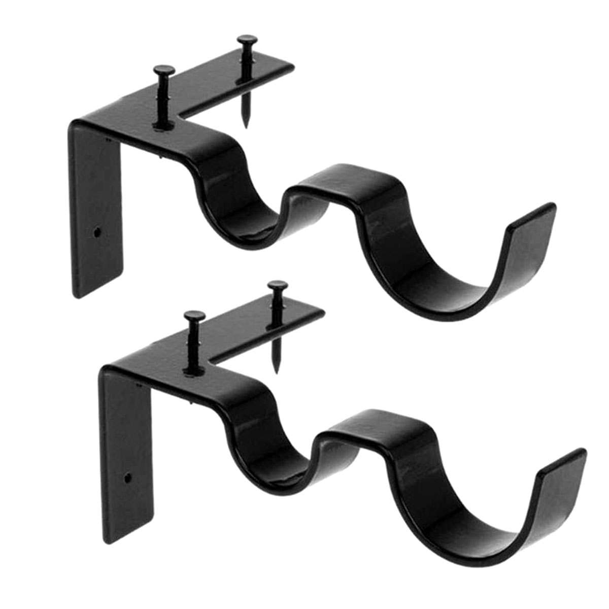 double curtain brackets