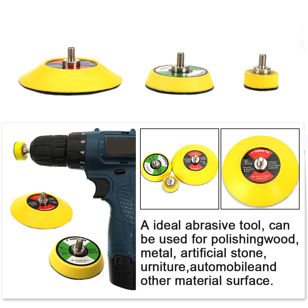 60PCS 50mm 2 Sander Disc Sanding Disc 100-2000 Grit Paper with 2 Abrasive Polish Pad Plate for Dremel Rotary Tool