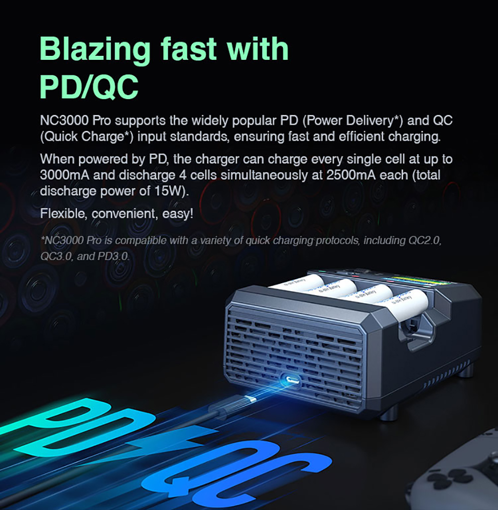 SkyRC NC3000 Pro NiMH NiCd Battery Charger LED APP Control