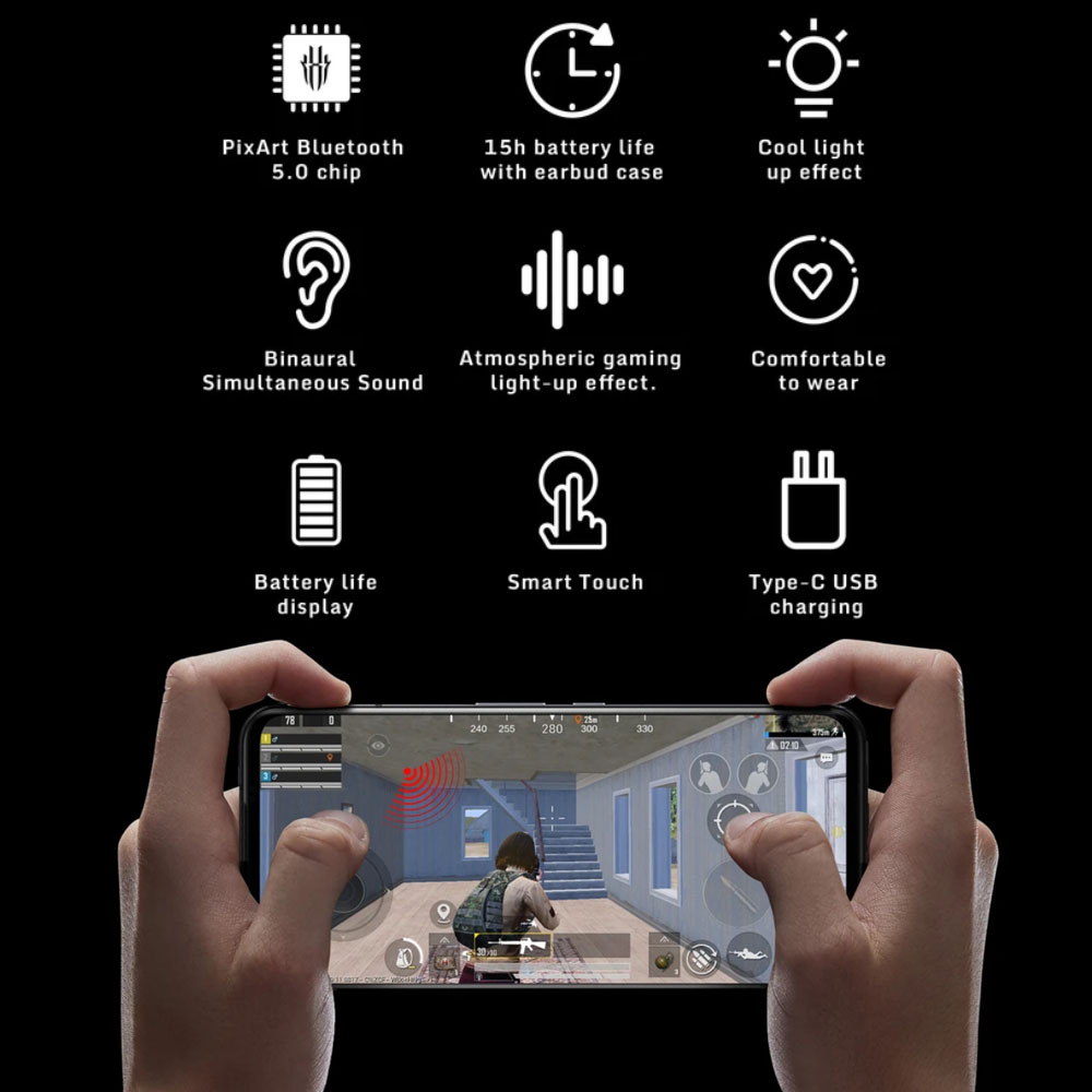 Free Shipping! Nubia RedMagic TWS Wireless Bluetooth
