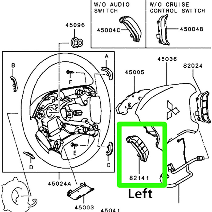 Accessories Steering Wheel Switch Audio Control 84250PJL for
