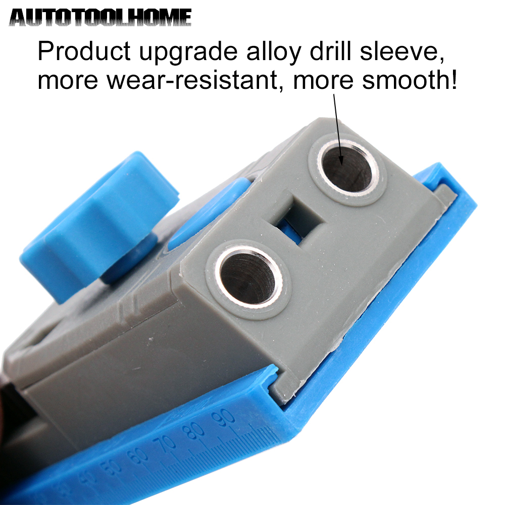 Pocket Hole Jig System Wood Doweling Joinery Drill Guide for Kreg