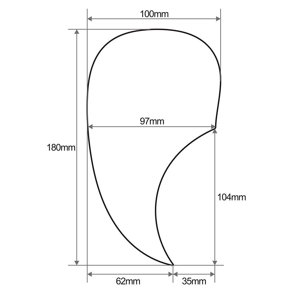 New Clear Pickguard Acoustic Guitar Pick Guard Comma Shape Scratch