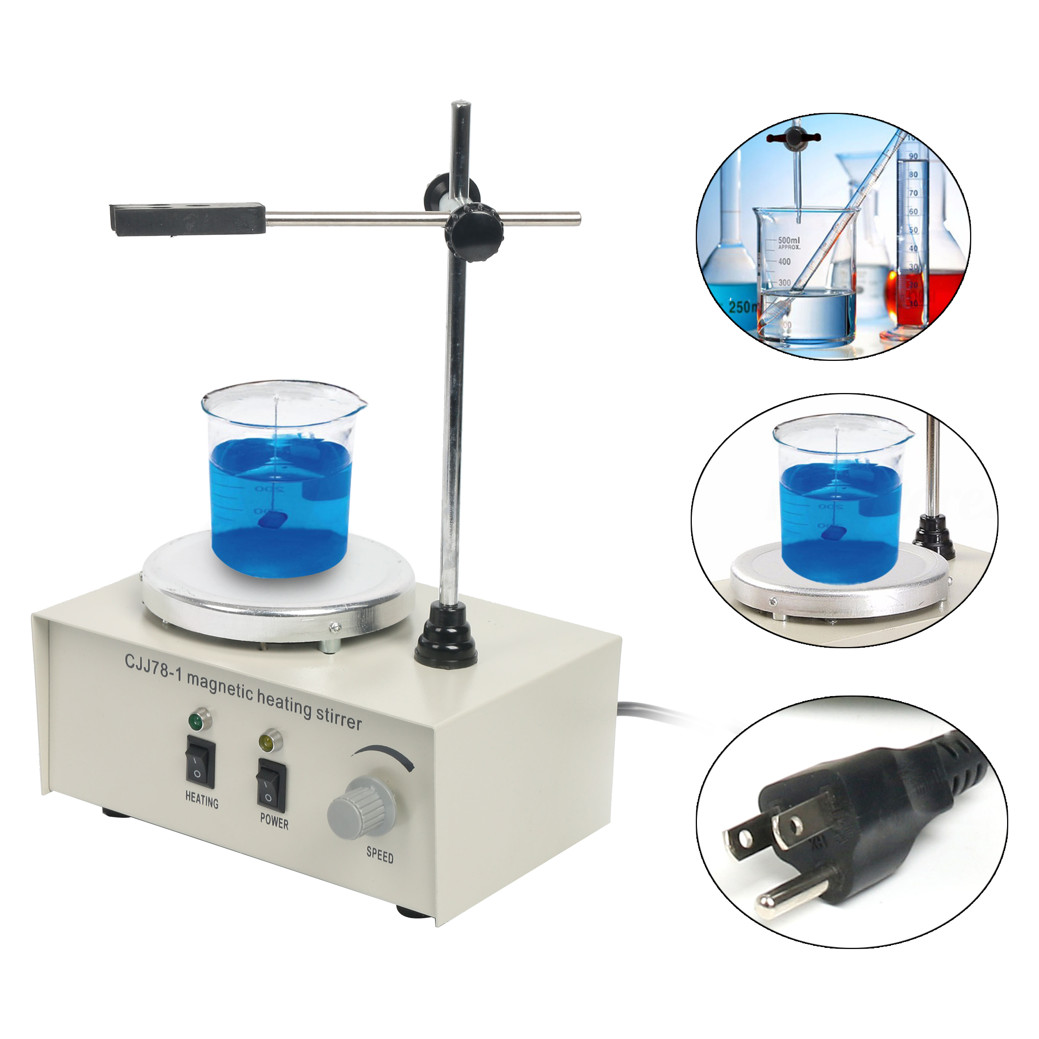 New Magnetic Stirrer Hotplate Mixer With Heating Plate 78-1 110v 0 