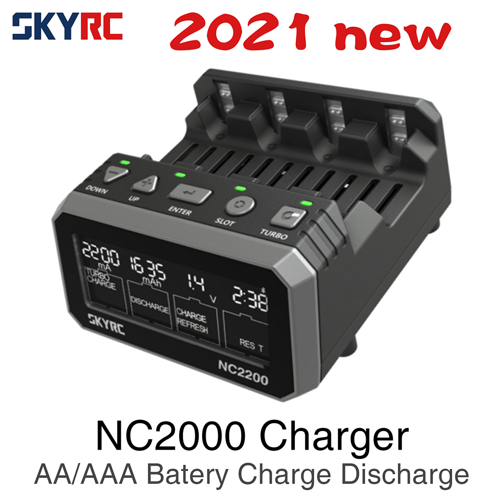 R*d様 SKYRC NC2200 バッテリー充電器 アナライザー 2台セット SKYRC NC2200 12V/2.0A 4 Slots Charger Analyzer NiMH/NiCD Battery