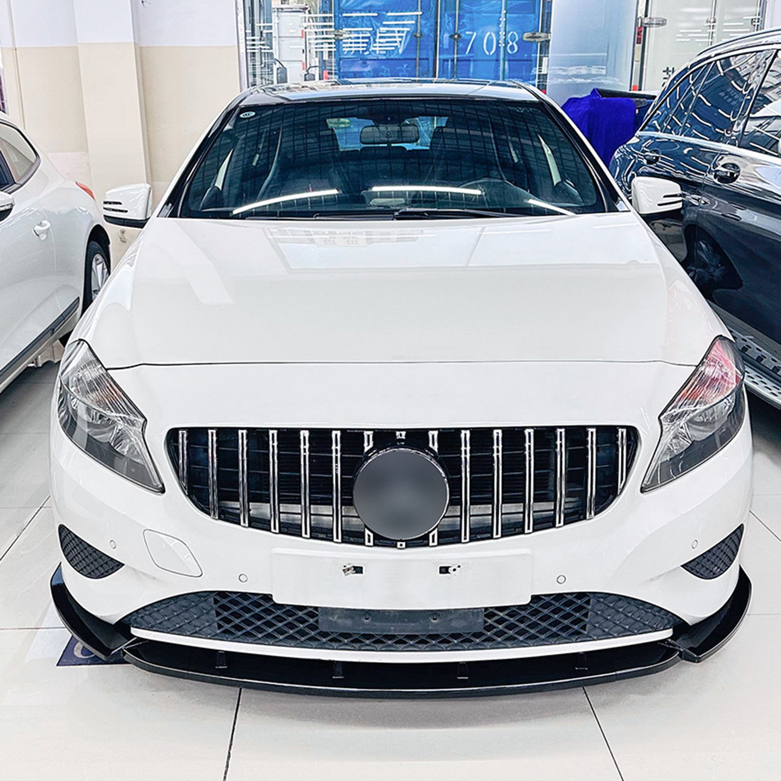 For Mercedes-Benz A Class W176 2013-2015 Front Bumper Splitter Lip