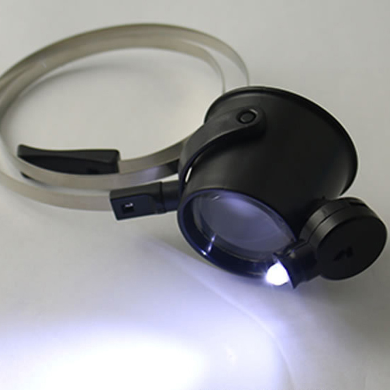 Magnifying Glasses Magnifier Jeweler One Eye Jewelry Loupe Loop Led